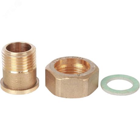 Штуцер с накидной гайкой под плоскую прокладку G 1/2M-G3/4RN - SVM-0071-001520 STOUT RG008TIK591CG5