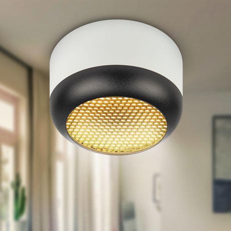 Светильник настенно-потолочный спот OL56 WH/BK под лампу GX53 белый/черный IP20 | Б0061881 ЭРА