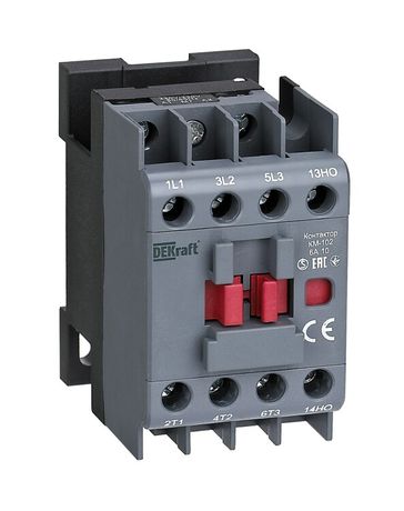 Контактор КМ-102 6А кат. 48В AC 1НО AC-3 AC-4 DEKraft 22057DEK APC