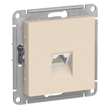 Розетка компьютерная AtlasDesign RJ45 кат.6A механизм беж. SE ATN000286 APC