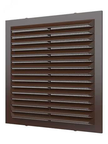 Решетка вентиляционная вытяжная, из ABS пластика 138х138, цвет Коричневый - 1313С кор ЭРА 10637