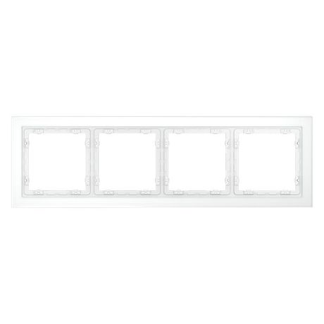 Рамка 4-м S70 стеклян. бел. матов. Voltum VLS110402 Voltum арт. VLS110402
