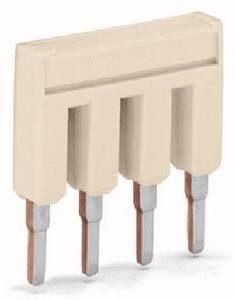 Перемычка BARS изолир. 9-контактн. номинал. ток 32А PUSH-IN TYPE свет. сер. WAGO 2004-409