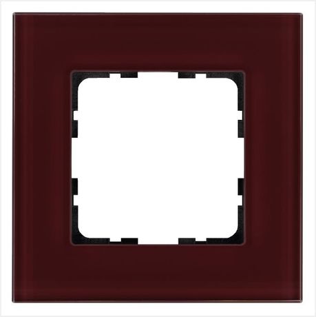 Рамка 1-постовая, стекло цвет Гранатовый - G1001GH Jasmart