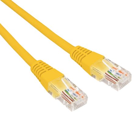 Патч-корд U/UTP CAT 6, RJ45-RJ45, 26AWG, LSZH, желтый, 3м REXANT | 02-0295-3 MEET