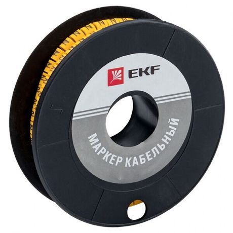 Маркер кабельный 2.5кв.мм 4 (1000ед) (ЕС-1) - plc-KM-2.5-4 EKF