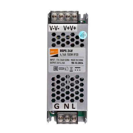 Драйвер (блок питания) для светодиодной ленты BSPS 24V 4,16A=100W IP20 2 г.гар | .5062184 Jazzway