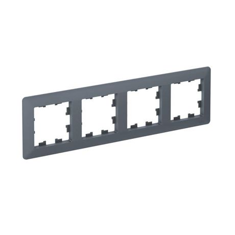 Рамка 4-м AtlasDesign Air грифель/дым. черн. SE ATN220704 APC