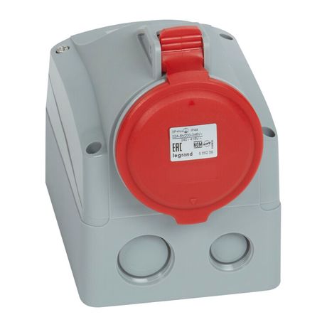 Розетка накладная - 32 А 3К+H+З 380 В IP 44 | 090162 Legrand