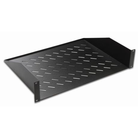 Полка консольная 19', 2U глубина 350мм, нагрузка до 25 кг, чер. DATAREX - DR-412211