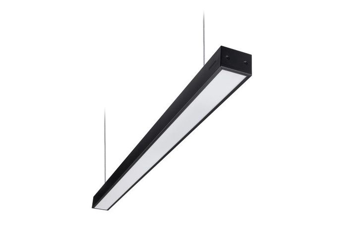 Светильник светодиодный подвесной LED ДПО 28 Вт 2600 Лм 6500 К 220-240 В IP20 1200х70 мм Черный Чрезвычайно широкий луч> 80 ° RC095V - 911401833482 Philips 871951452395199