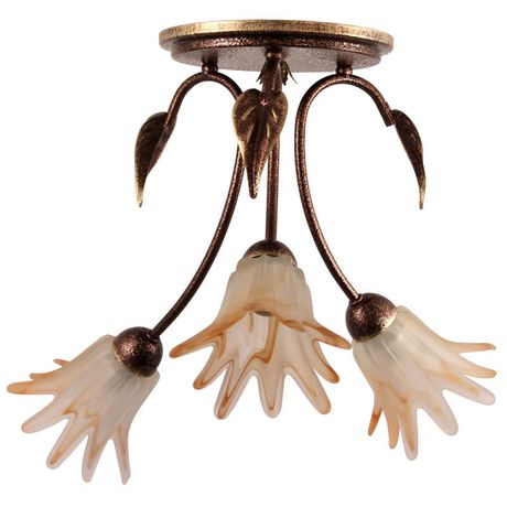 Светильник НСБ 01-3х60-122 (Плафон 62330) "Лотос" 131 E14 медь зол. (инд. упак.) Элетех 1005403862