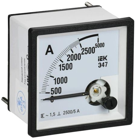 Амперметр Э47 2500/5А кл. точн. 1,5 72х72мм | IPA10-6-2500-E IEK