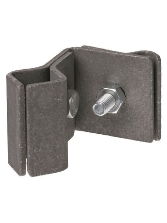Держатель фальцевый стальной зажим 45х60 мм для прута Ø6-10 мм, гор.цинк | SQ2402-3279 TDM