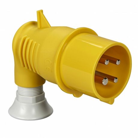 Вилка фазоинвертор угловая 90 100-130В винт. IP44 SchE 81726 APC