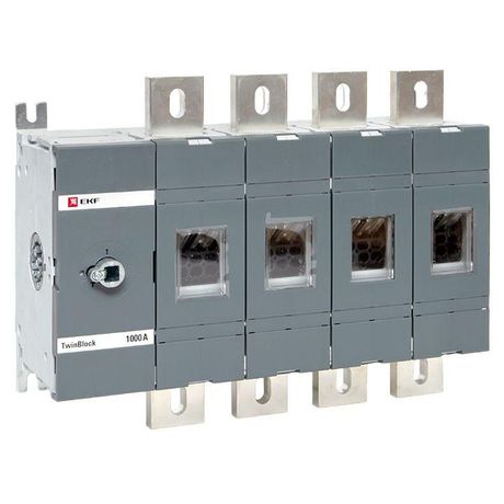 Рубильник 1000A 4P без рукоятки управления TwinBlock | tb-s-1000-4p EKF