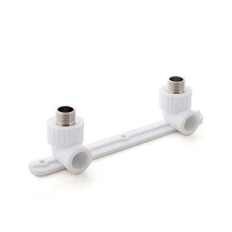 Угольник комбинированный под смеситель PPR наружн. резьба 20х1/2 бел. RTP 10703