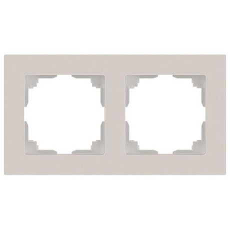 Рамка для розеток и выключателей Intro Accent 6-502-06 на 2 поста, СУ, перламутр | Б0063768 ЭРА