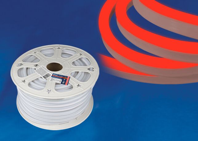 Лента светодиодная ULS-N21-2835-120LED/m-8mm-IP67-220V-8W/m-50M-RED NEON 120LED/м красн.8Вт/м IP67 220 8мм гибкая герметичная (уп.50м) Uniel UL-00003770