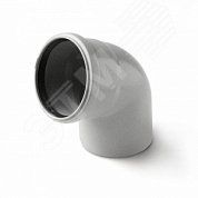 Отвод 75 67 град, для внутренней канализации, серый - 100767 PRO AQUA