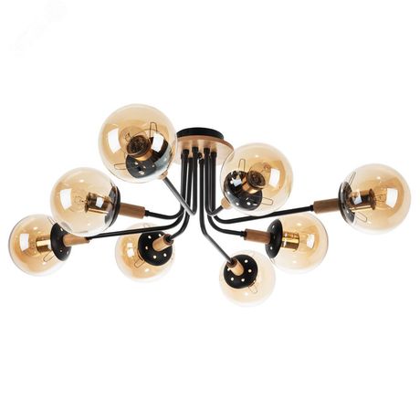 Люстра потолочная OXFORD E27 8х60Вт Металл Чёрный - A2716PL-8BK Arte Lamp