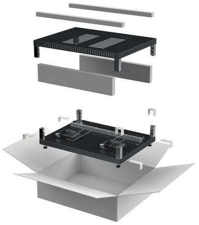 Комплект основание и крыша 600х1000мм для шкафа 18-47U черн. LINEA E ITK LE05-XXX61-X IEK