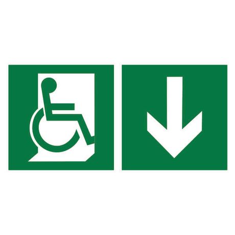 Пластина Указатель двери эвакуац. выхода (прав.) для МГН PS-40206.E70 - a18517 BS