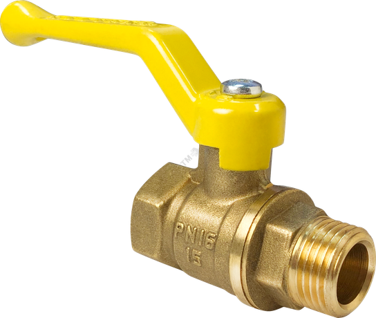 Кран шаровой для газа латунный ВН/НР ручка-рычаг 1 1/2дюйм (8/2) VALFEX VF.272.LR3.112