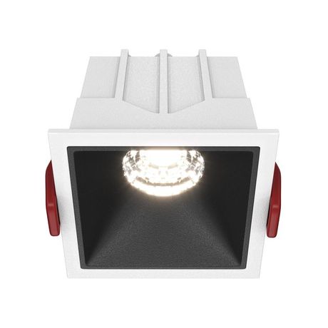 Светильник встраиваемый Downlight Alfa LED 4000K 10Вт 36 град. IP20 CRI90 Бело-черный квадрат 52х65х65мм 500Лм - DL043-01-10W4K-SQ-WB Maytoni