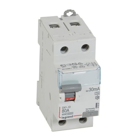 Выключатель дифференциальный (УЗО) DX3-ID 2п 80А 30мА тип A | 411557 Legrand