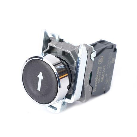 Кнопка модульная SB4 в сборе 22мм металл 1НО с марк "стрелка вниз" черн. SE SB4BA3351 APC