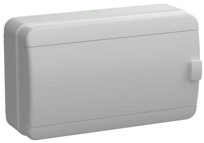 Корпус пластиковый навесной на 12 модулей КМПн-12 IP65 серый непрозрачная дверь TEKFOR | TF5-KP73-N-12-65-K03-K03 IEK