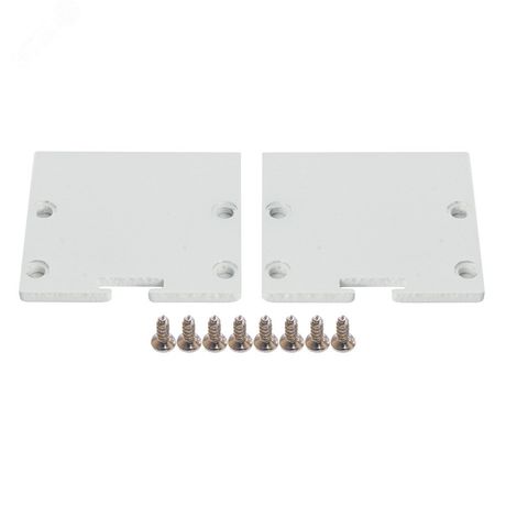 Профиль накладной Линии света алюминиевый белый 2м матовый экран 2 заглушки 4 крепежа для светодиодных лент Feron - CAB256 10372