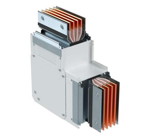 Угол вертикальный стандартный тип 1 Cu 3P+N+Pe 1000А IP55 - PTC10EVEL1AA000 ДКС