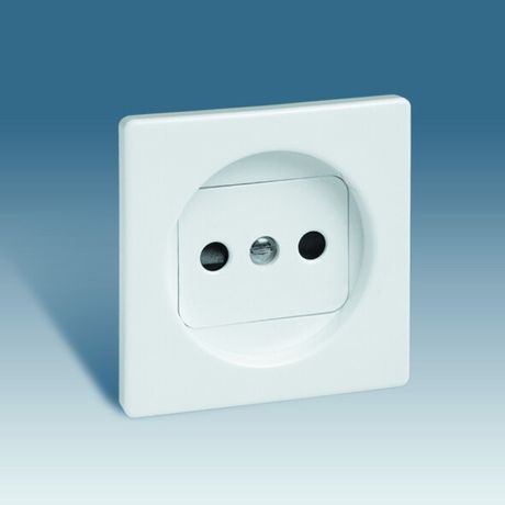 Накладка розетки Simon82 без заземл. бел. 82040-30