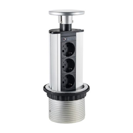 Блок розеточный настольный, 3 розетки (45х45мм) | 70303 Ecoplast Экопласт