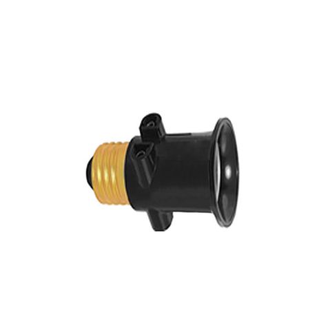 Переходник В03-PA-LH-PL (с E27 на розетку пласт. 220В/4А) Volsten 12238