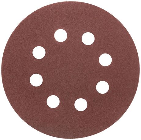 Круг шлифовальные с отверстиями (липучка) алюминий-оксидные 125мм Р 120 (уп.5шт) MOS 39836М