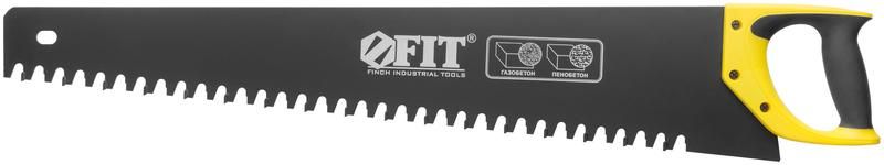 Ножовка по пенобетону, карбидные вставки на каждом 2-ом зубе, прорезиненная ручка 700 мм - 40773 РОС