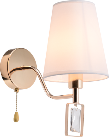 Бра светильник Cristal 2095-401 настенный 1 х Е14 40 Вт классика с выключателем | Б0062119 Rivoli ЭРА