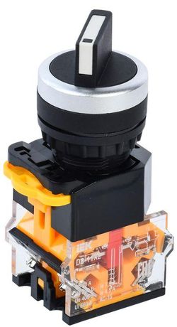 Переключатель D8-11X2 2 полож. 1з+1р черный | BSW30-11X2-3-24-2-K02 IEK
