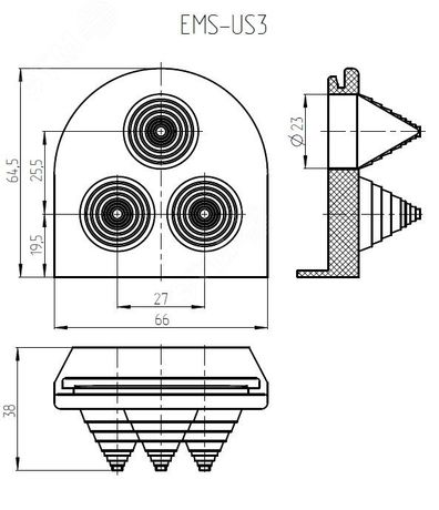Кабельный ввод EMS-US3 ЦМО