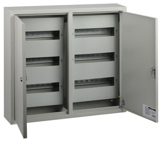 Корпус металлический навесной ЩРН-72 2-х дверный (540х600х120) IP31 УХЛЗ серый | Б0062915 ЭРА