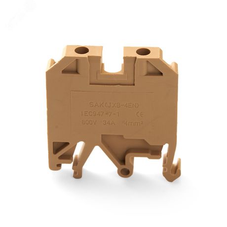 Зажим наборный изолированный (винтовой) 4,0 мм2 (JXB 4), бежевый - LD551-3-40 FERON 39934