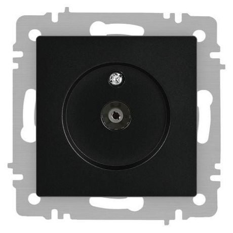 Розетка телевизионная одиночная TV СП Accent 6-301-05 IP20 антрацит Intro ЭРА Б0063611