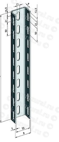 Стойка кабельная СТ-100-2.5 L1000 цУТ1.5 гор. цинк КЭМЗ 473 551007 19