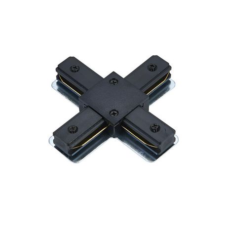 Коннектор X-образный XRB-BL для шинопровода RB черн. IN HOME 4690612060668