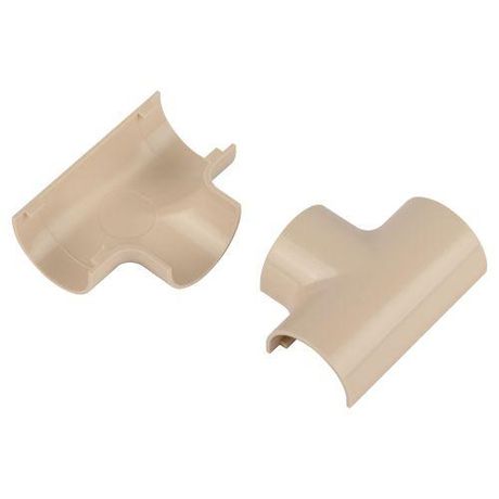 Угол т-образный T-KK-20-12-B для полукруглого кабель-канала бежевый 20х12мм 2шт/комплект - Б0064911 ЭРА