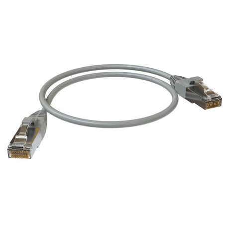 Патч-корд F/UTP, категория 5е, 2xRJ45, экранированный, серый, LSZH, 0.5 м - PC 4545.5ES26.05LSZHGY SYSMATRIX