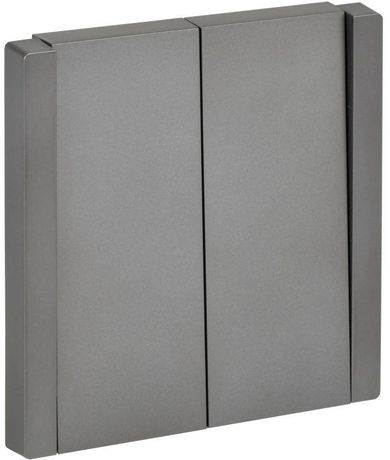 Выключатель 2-кл. СП FORTE&PIANO 10А FP505 сталь IEK FP-V20-0-10-1-K46